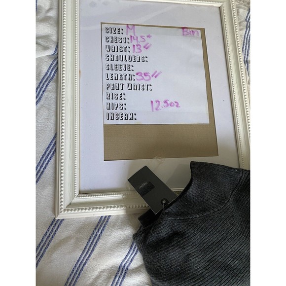 Mossimo Ribbed Sweater Dress, fit and flare, Women’s M Charcoal - Picture 10 of 10